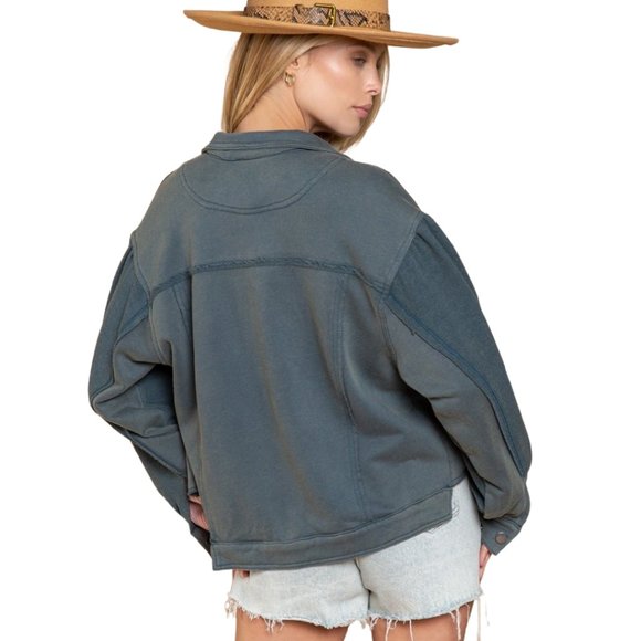 POL Clothing French Terry Jacket with Unique and Fun Vibe! - Picture 4 of 7